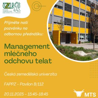 Rok se s rokem sešel a my bychom vás opět rádi pozvali na již tradiční přednášku na půdě Česká zemědělská univerzita v...